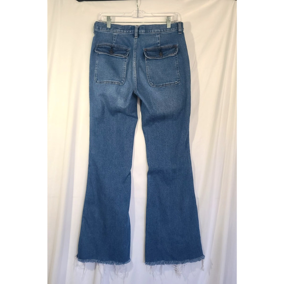 Free People We The Free Womens Raw Hem Flared Jeans 30 X 32 - Picture 4 of 5